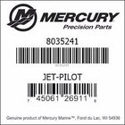 Quicksilver/Mercury JET PILOT - Teile-Nr.: 8035241