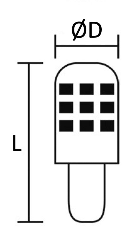LED-pære med E14-fatning 12/24 V 2,5 W, 240 lm, 3000 K