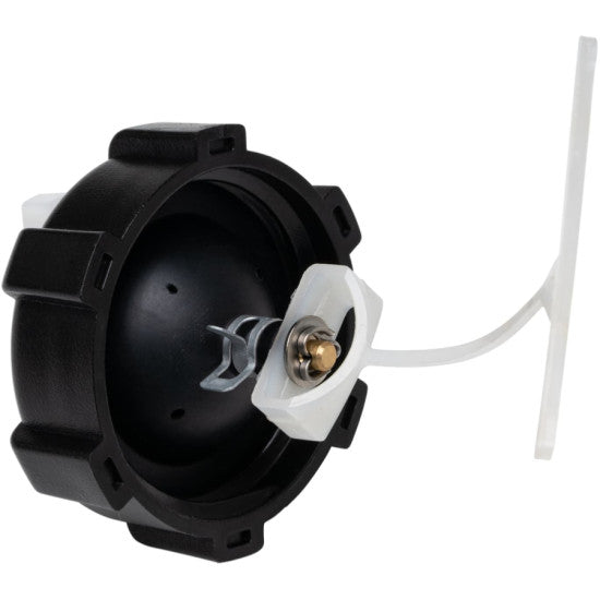 Mercury Marine brændstoftankdæksel 36-8M0126977 med hvid udluftningskontrol og sikringsrem
