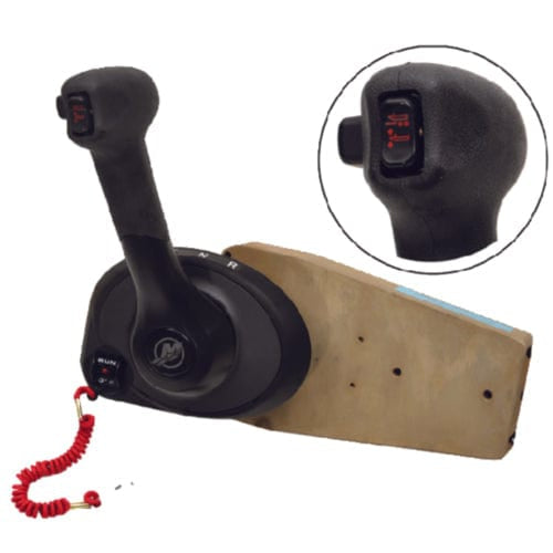 Mercury Marine MPC 4000 Gen II panelmonteret mekanisk fjernstyring med trim, sort – 8M0011214