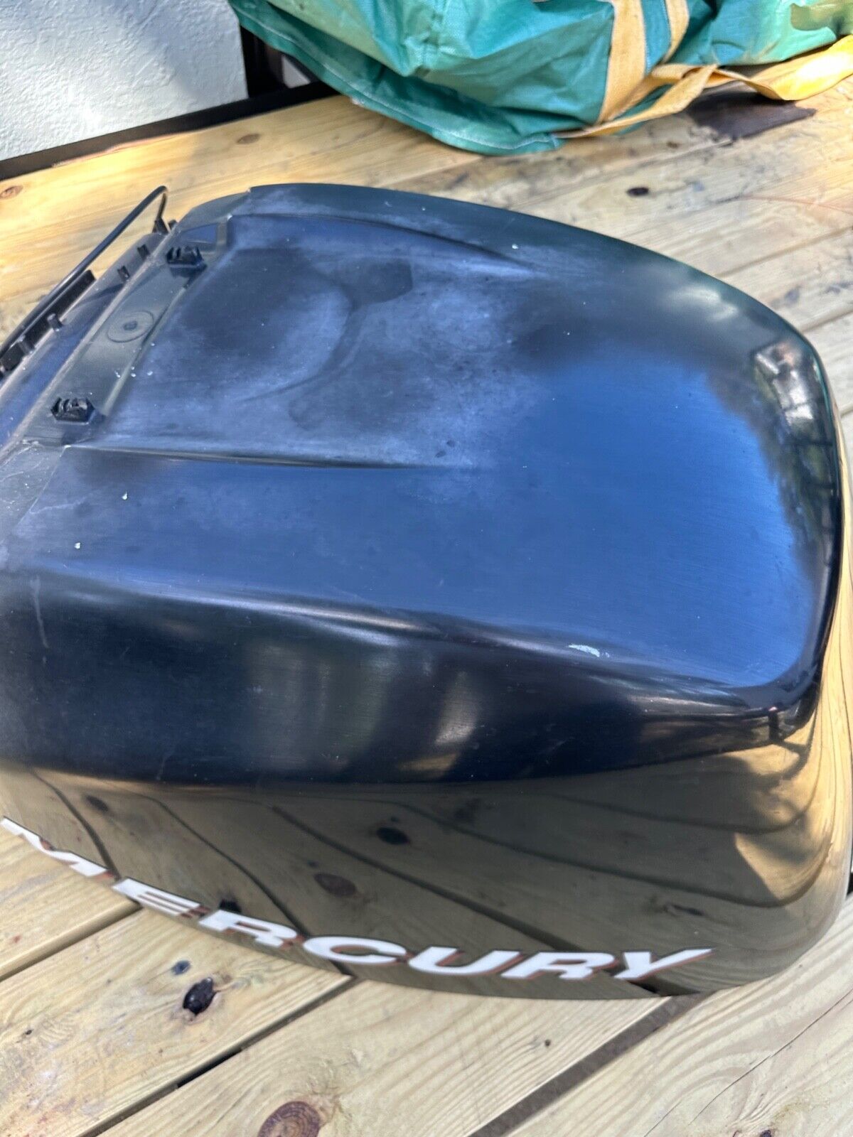 Sort Mercury Marine komplet topmotorkappe med mærkater til Verado L6