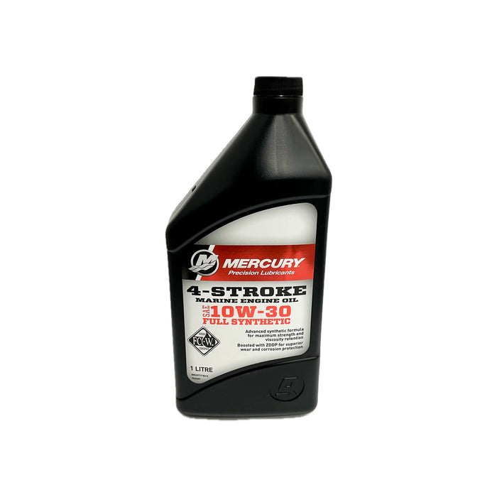 Mercury Marine fuldsyntetisk 10W-30 FC-W 4-takts motorolie i 1 liters flaske