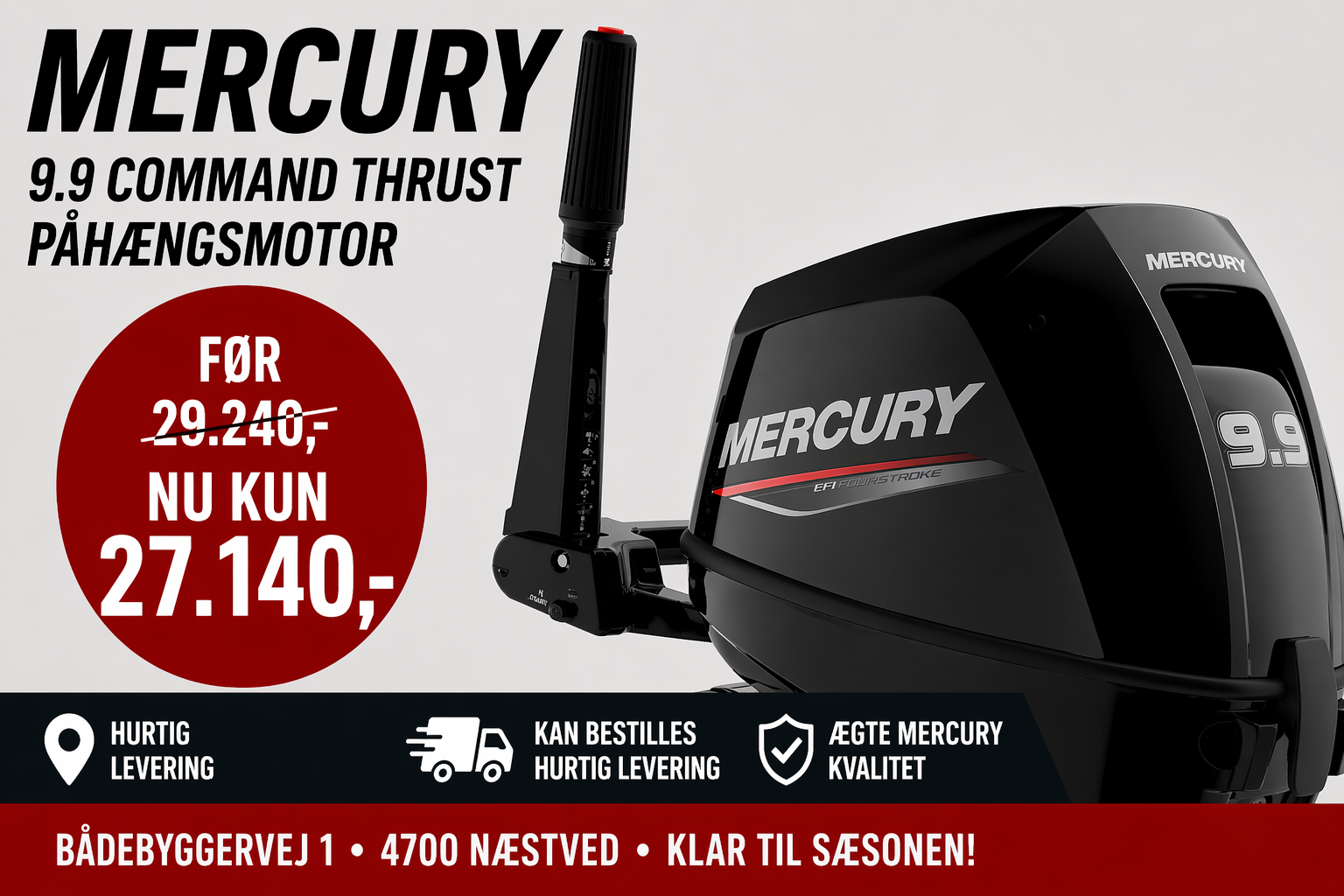 Mercury F 9.9 ELH EFI Command Thrust