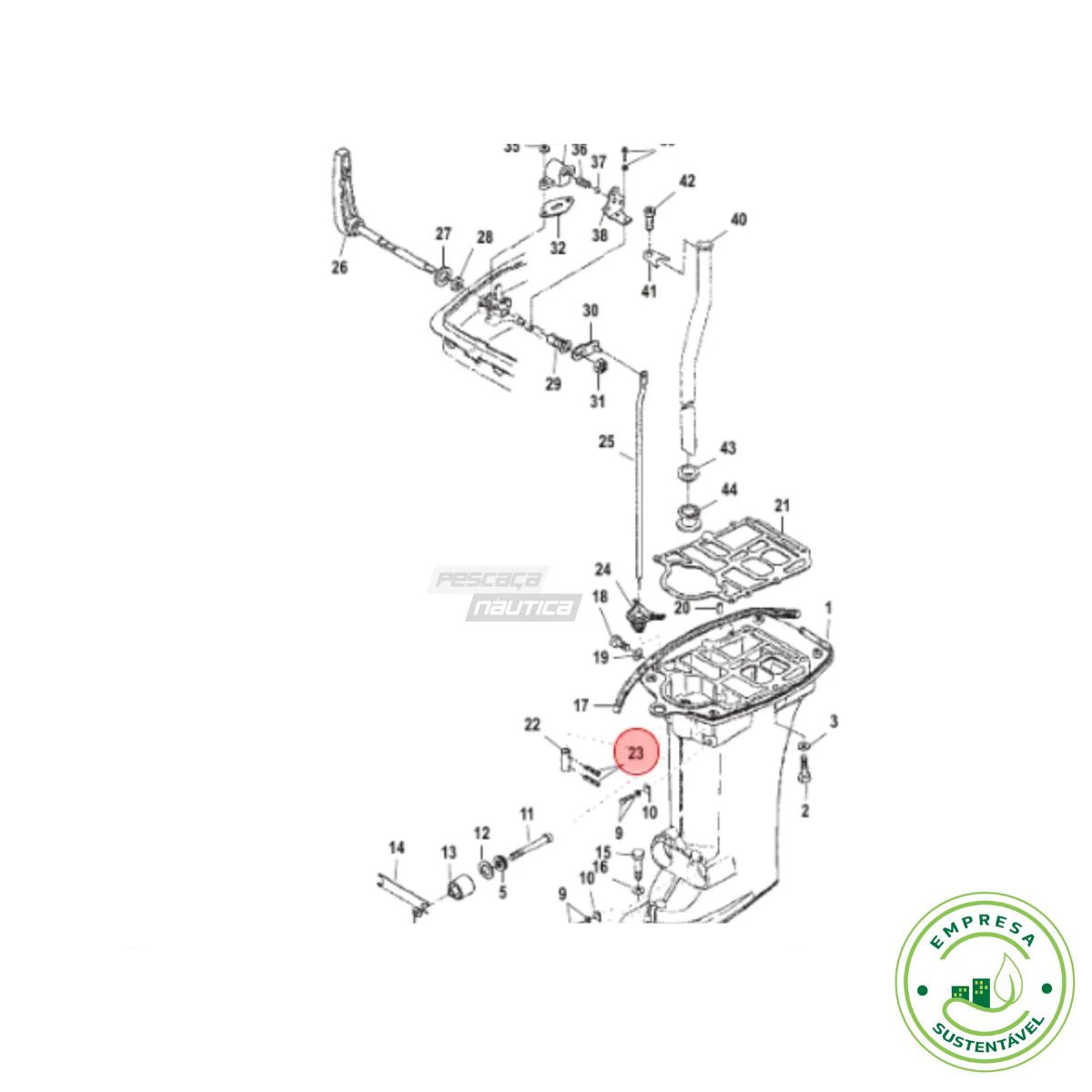 Original Mercury Marine passtift 17-952189