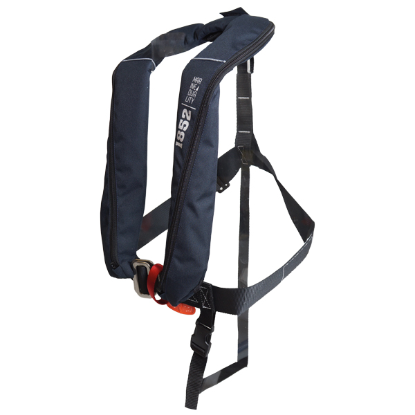 1852 Aero selvoppustelig redningsvest - Navy med harness