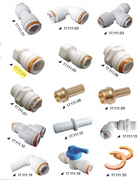 KP Ø12 mm quick fittings til vandinstallationer - flere varianter
