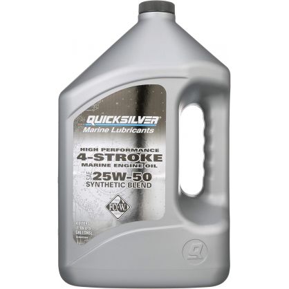 Quicksilver 25W-50 syntetisk blandet marine motorolie 4 L