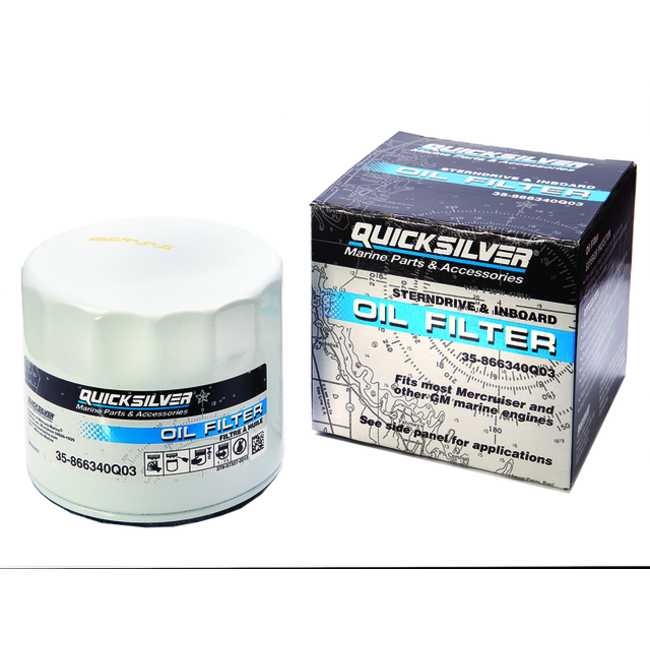 Quicksilver spin-on oliefilter 35-866340Q03 til MerCruiser motorer