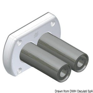 Bulkhead gennemføring hvid Ultraflex