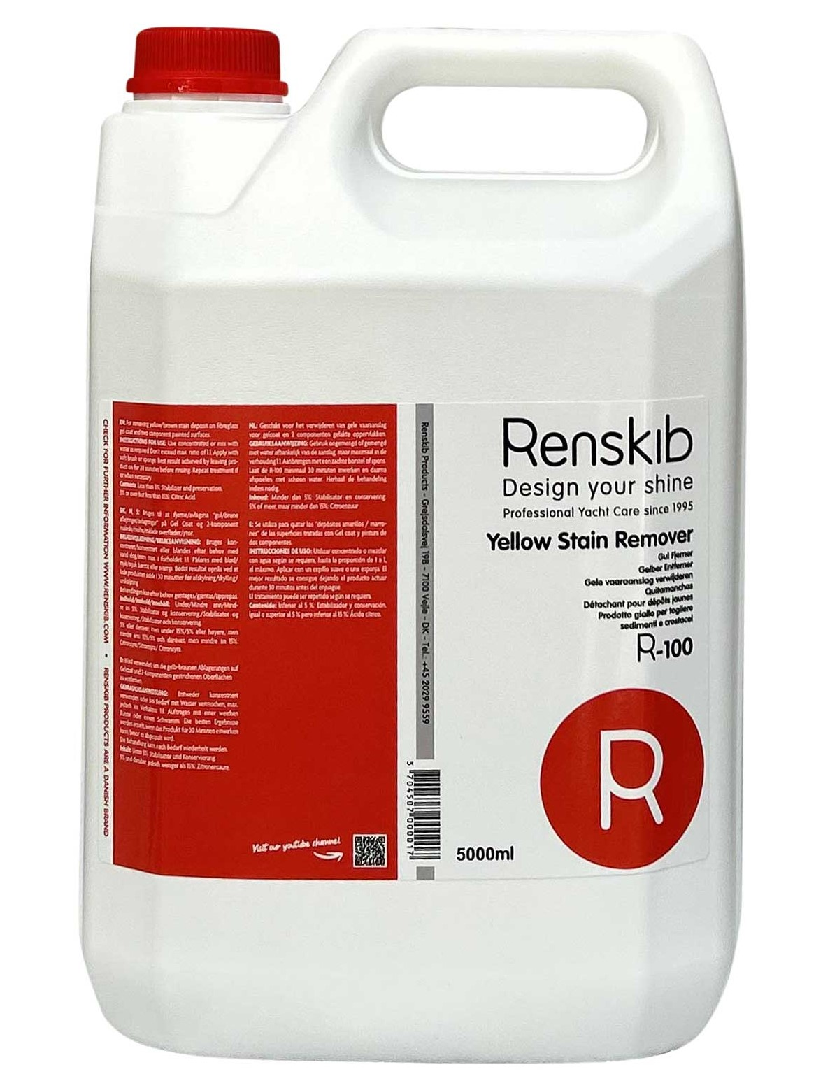 Renskib R-101 Gul Fjerner (5 liter)