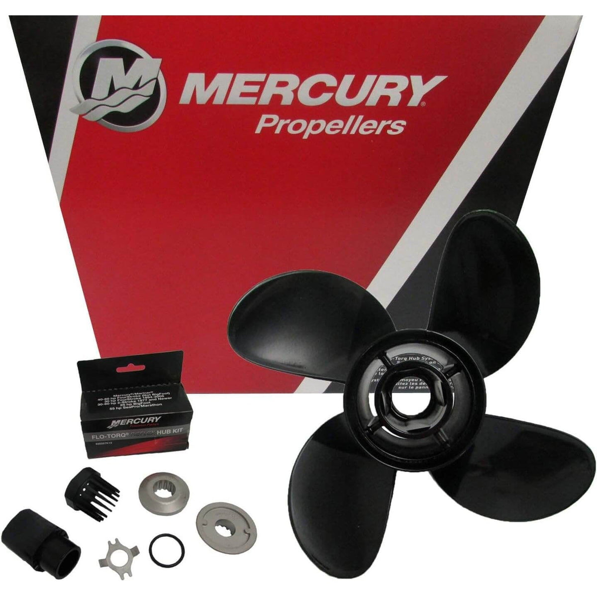 Mercury SpitFire 10,6 x 11 RH 4-bladet aluminiumspropel 48-8M8026620