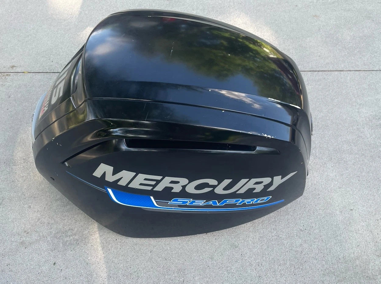 Mercury Marine SeaPro topmotorkappe 100-8M0096296 i blank Phantom Black