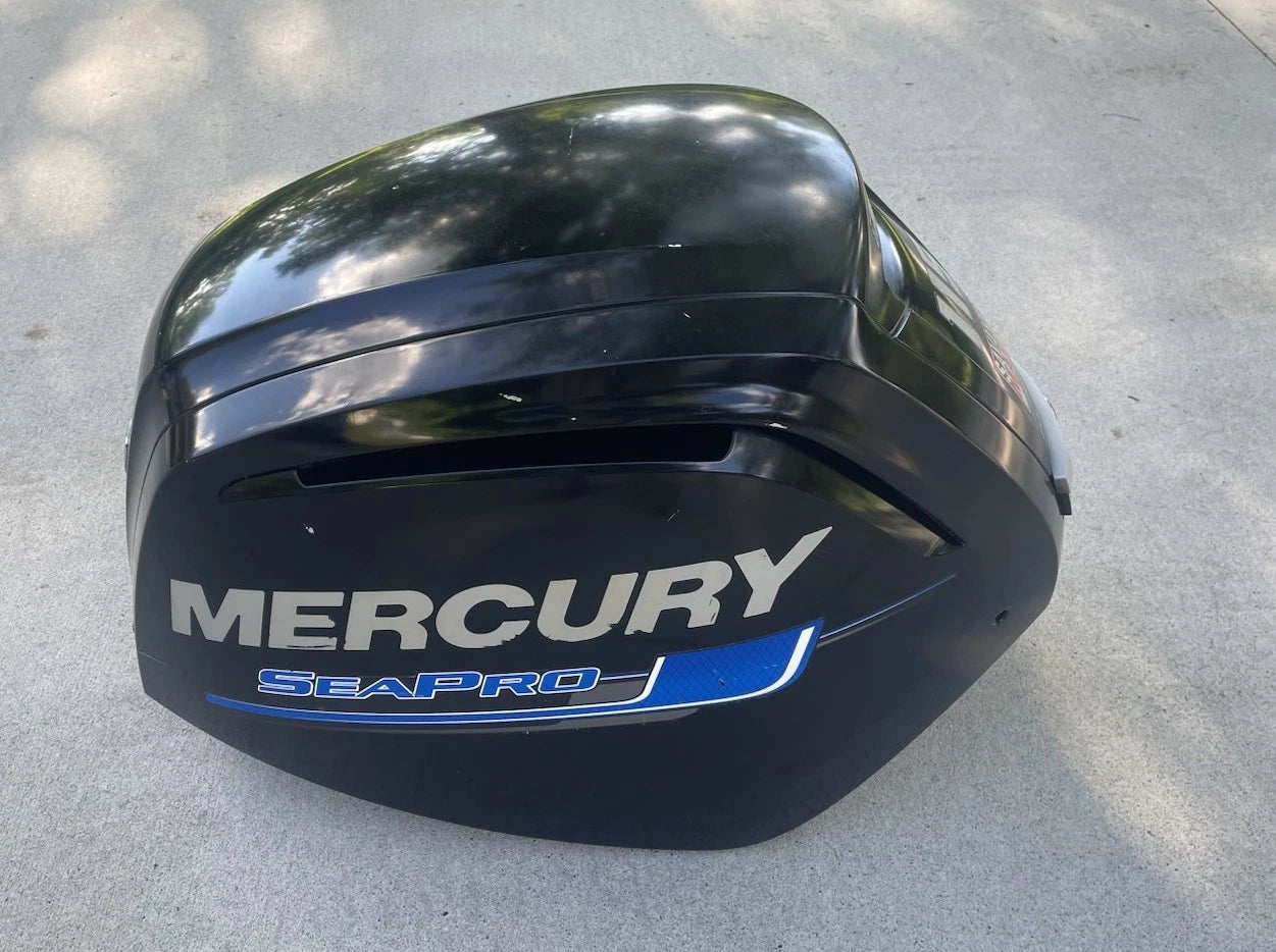 Mercury Marine SeaPro topmotorkappe 100-8M0096296 i blank Phantom Black