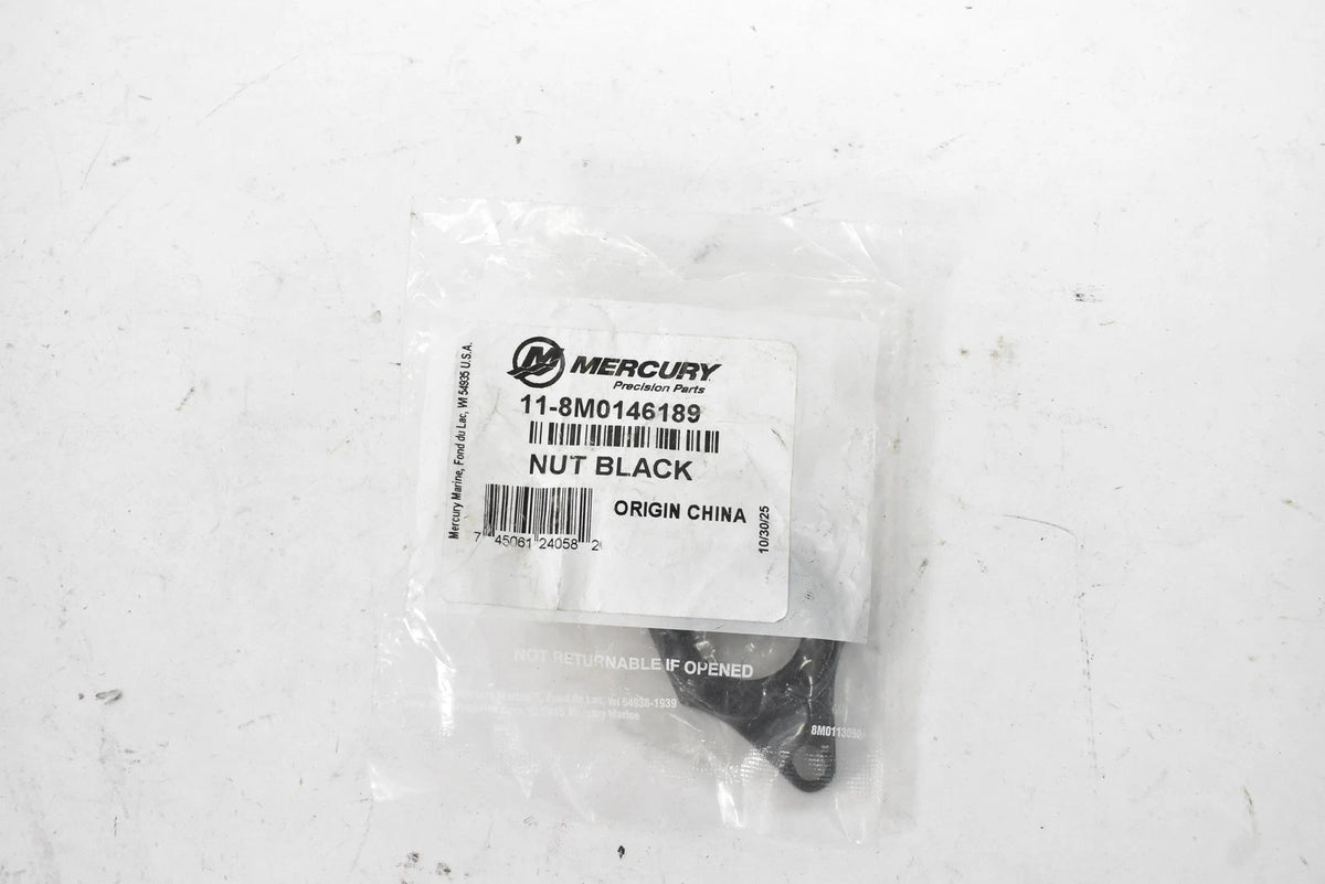 Sort Mercury Marine låsemøtrik til tiltrør 11-8M0146189