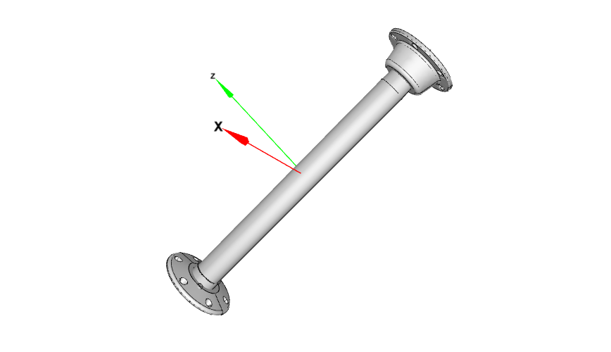Thread Lock bordsøjle i aluminium 689 mm – fast model sølv