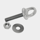 Øjebolt med gevind og møtrik – 13 cm – Rustfrit stål