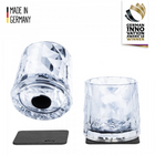 Silwy Kunststoffbecherglas + Nano-Gel-Pads Klar 2er-Pack