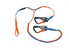 Spinlock letvægt livline 2 hager, 1 loop, 2 m elastikline