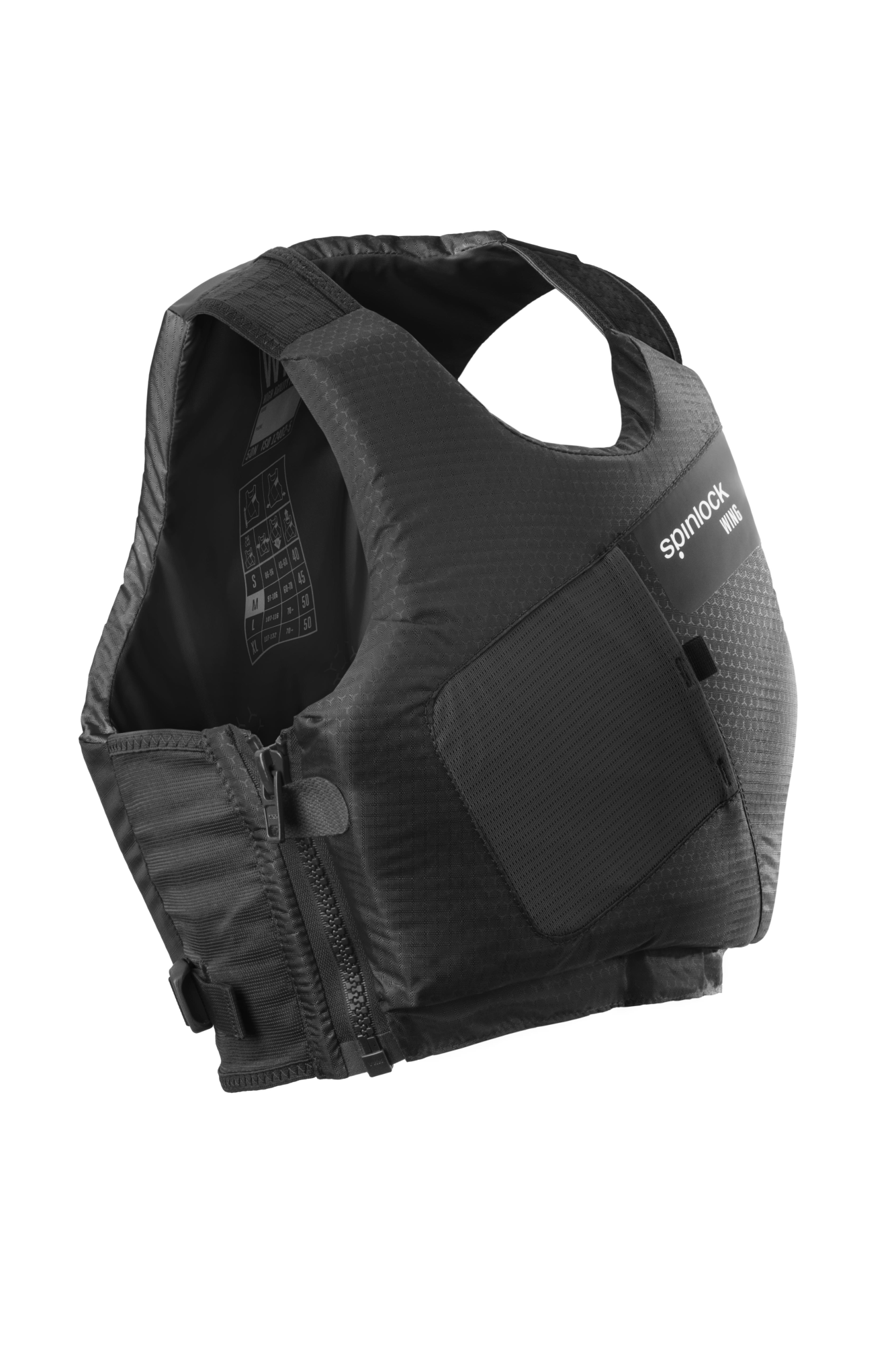 Spinlock Wing sejlervest Sort str. XL