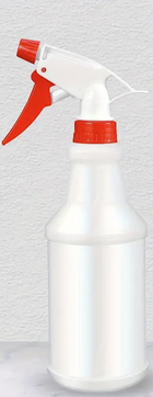 Sprühflasche - 0,5 Liter weißer Kunststoff